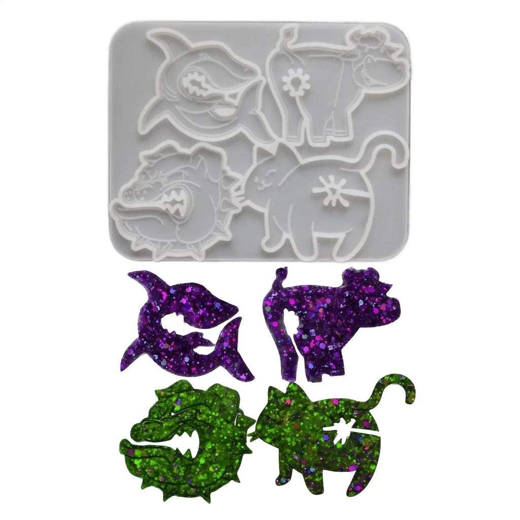 Cat Butt Silicone Mold – 4-Cavity DIY Craft & Baking Mold DIY Silicone Mold PLUSH