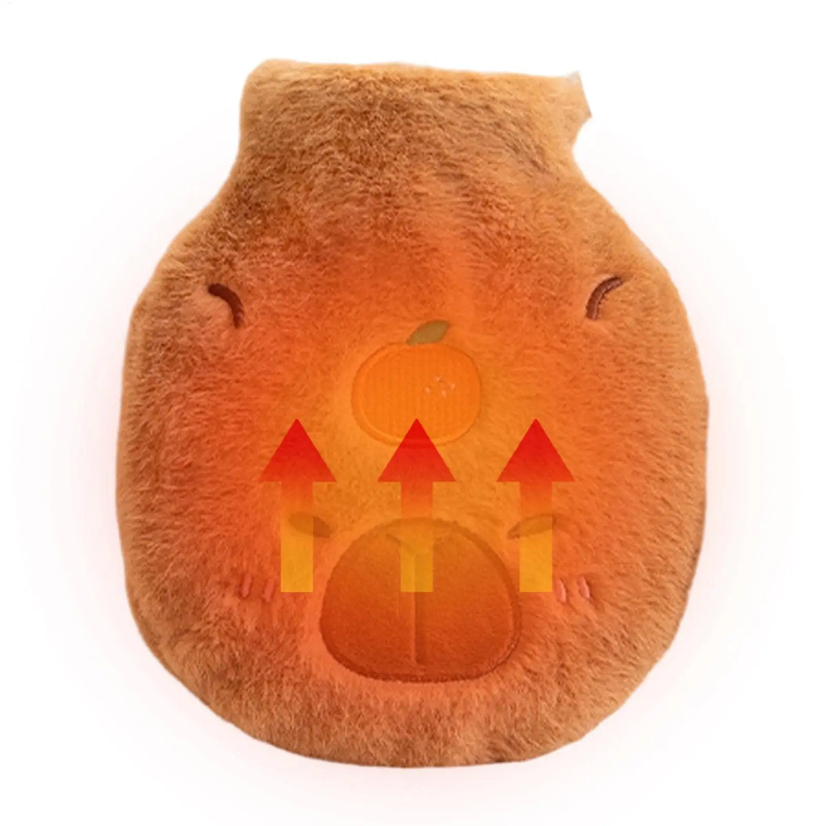 Capybara Plush Hot Water Bottle | Soft Flannel Hand Warmer Plush Hot Water Bottle PLUSH