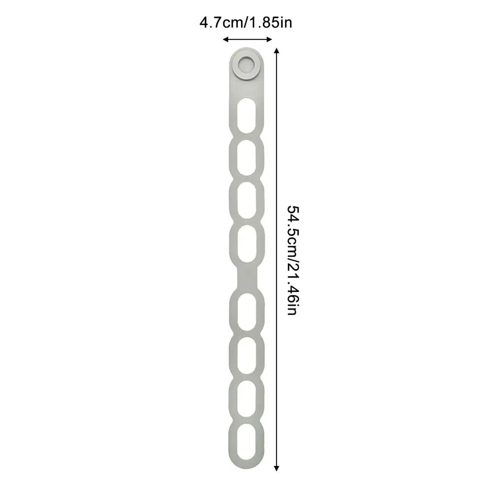 Universal Silicone Pot Lid Latch Strap – Reusable & Splash-Proof Cookware Lid Strap PLUSH Grey 1PC