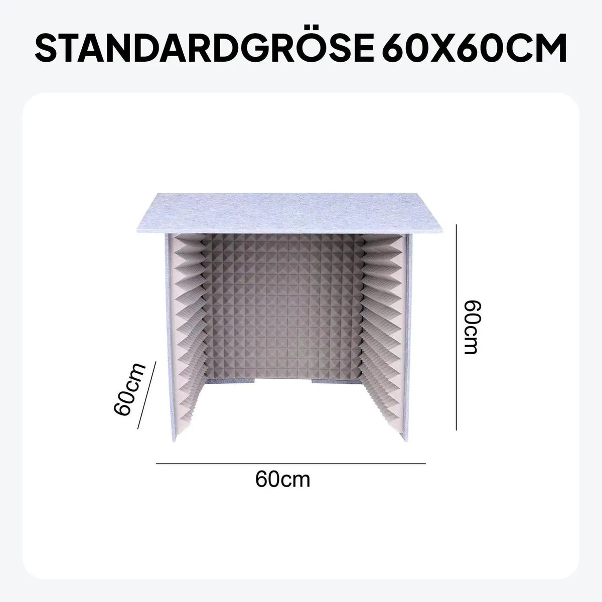 Portable Desktop Soundproof Booth | Vocal Absorbing Studio Box Recording Studio Booth PLUSH