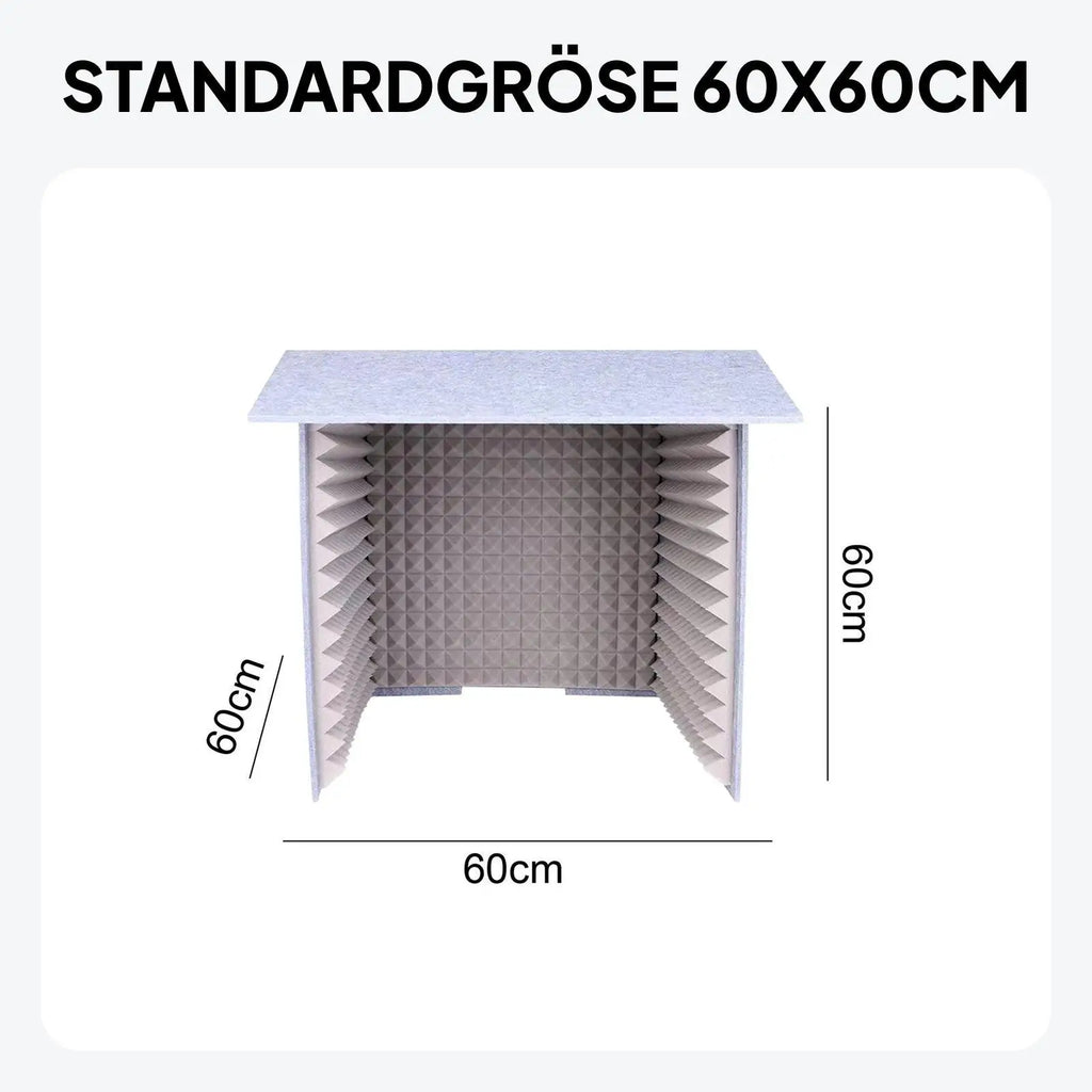 Portable Desktop Soundproof Booth – Vocal Recording Studio Box Desktop Recording Booth PLUSH