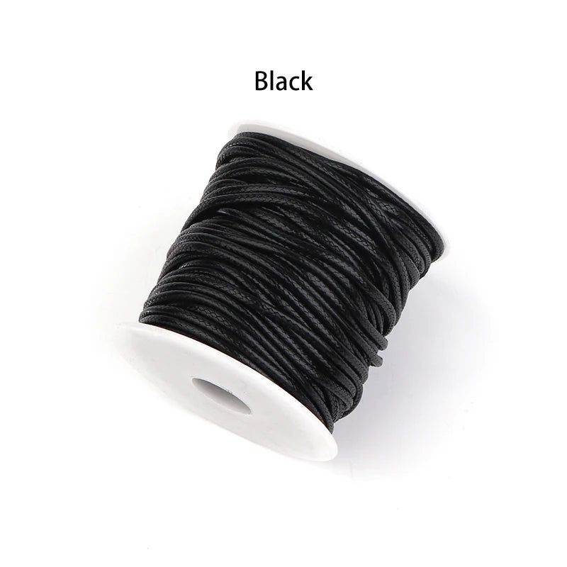 10 Yards 0.5mm Korea Waxed Thread – Leather & Bookbinding Waxed Craft Thread PLUSH black 0.5mm