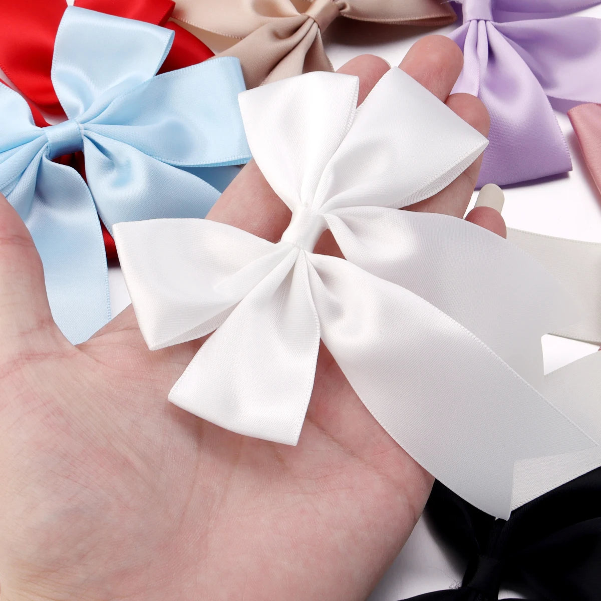 4pcs Satin Swallowtail Bows – DIY Jewelry & Hair Accessories Satin Hair Bows PLUSH