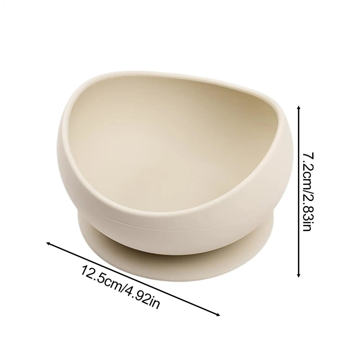 Spill-Proof Silicone Pet Bowl with Suction Cup Base Silicone Pet Bowl PLUSH