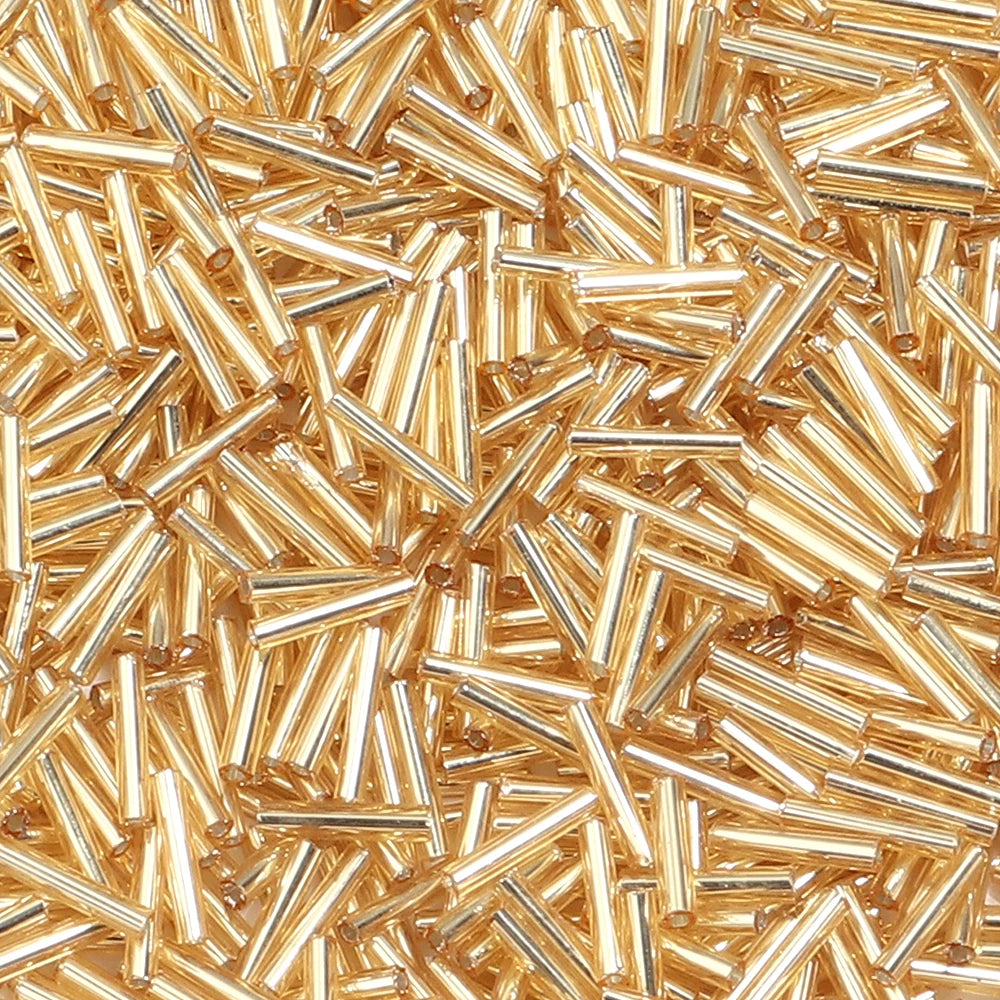 Silver Filled Glass Tube & Seed Beads 10g – DIY Jewelry Making Jewelry Making Beads PLUSH light gold 10g