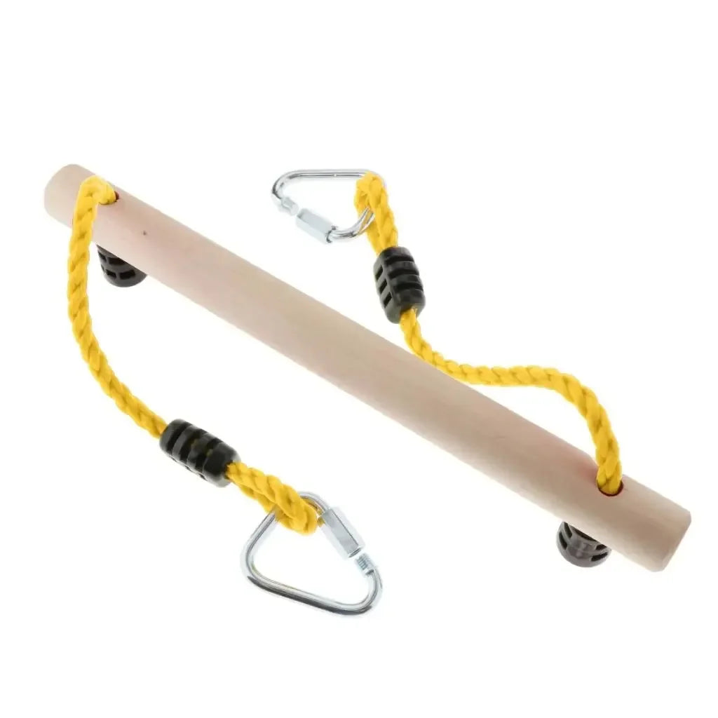 Kids Outdoor Gymnastics Swing Rings Set of 3 – Adjustable Kids Swing Rings PLUSH yellow