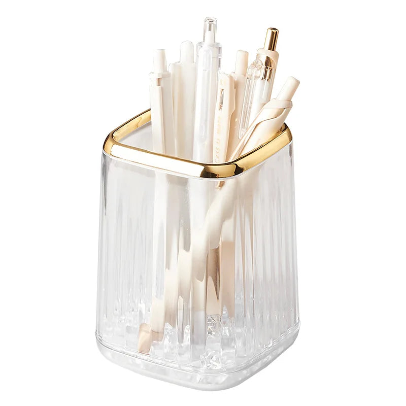 Desktop Makeup Brush Holder & Cosmetic Organizer Box Makeup Brush Organizer PLUSH