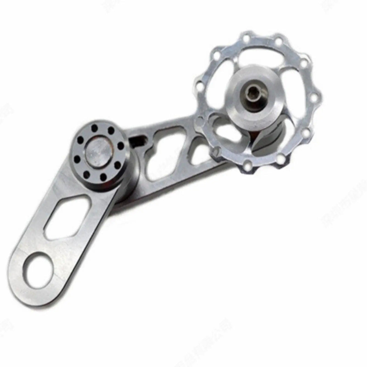 Single Speed Aluminum Chain Tensioner – Bike Chain Guide Bicycle Chain Tensioner PLUSH Silver