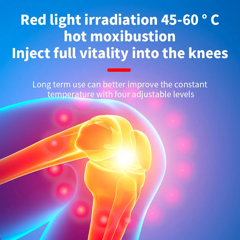 Wireless Electric Knee Massager with Heat | Portable Wrap Electric Knee Massager PLUSH