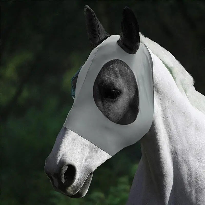 Horse Fly Mask Stretch Bug Eye Mesh Cover – Summer Equine Horse Fly Mask PLUSH A3