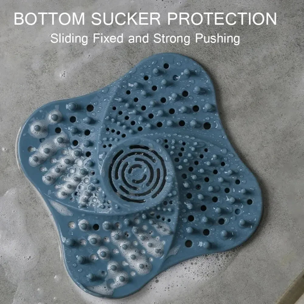 Silicone Hair Catcher Shower Drain Cover & Sink Strainer Drain Hair Catcher PLUSH
