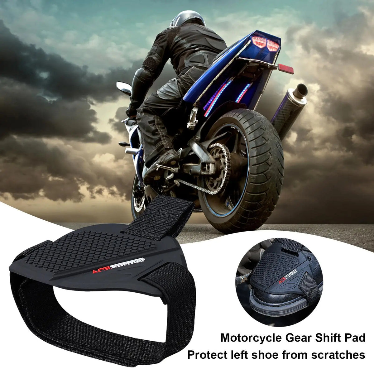 Motorcycle Gear Shift Shoe Cover – Rubber Anti-Slip Protector Motorcycle Shoe Cover PLUSH