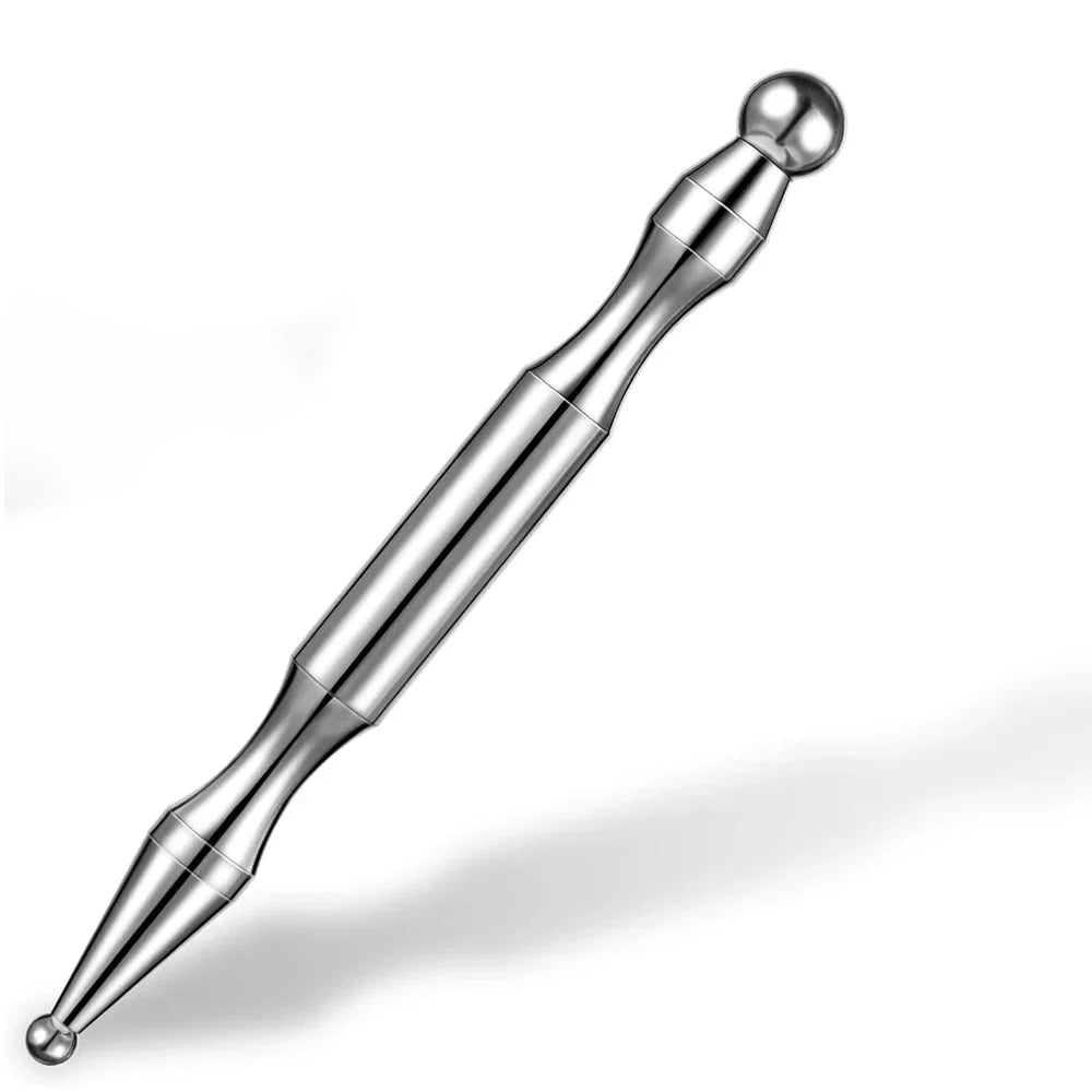 Stainless Steel Acupressure Pen – Dual Head Body Massager Tool Acupressure Massage Tool PLUSH 1 Pen