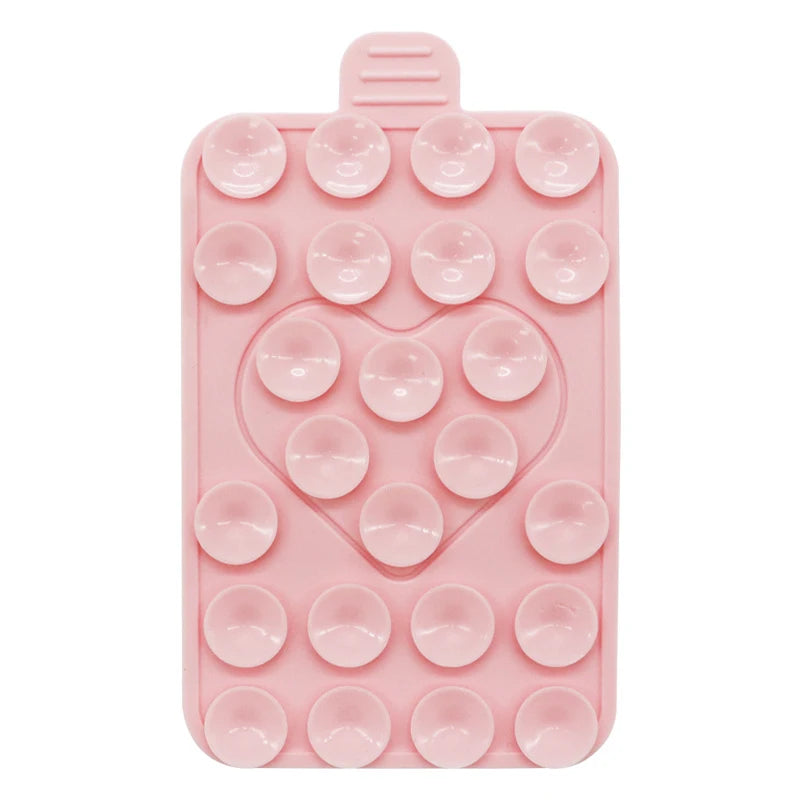 Heart Silicone Suction Cup Phone Holder – Wall & Desk Stand Phone Suction Stand PLUSH style 23