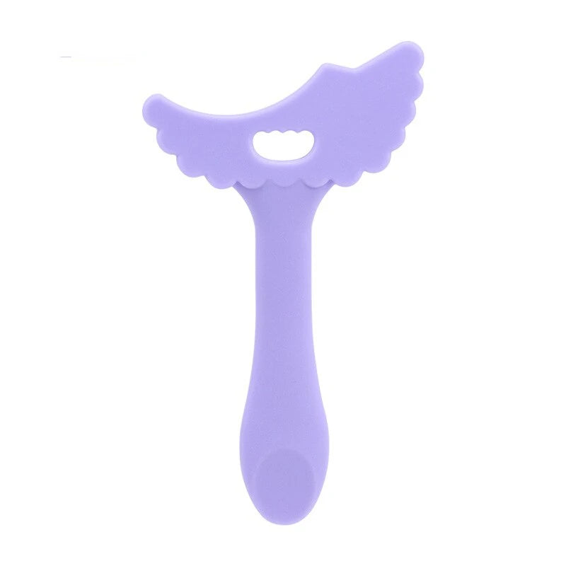 Silicone Eye Makeup Tool – Eyebrow Shaper & Applicator Makeup Applicator Tool PLUSH purple