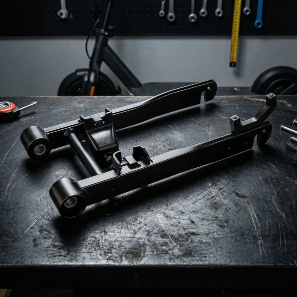 Scooter Rear Fork Assembly – Rigid Metal Replacement Part Scooter Replacement Part PLUSH