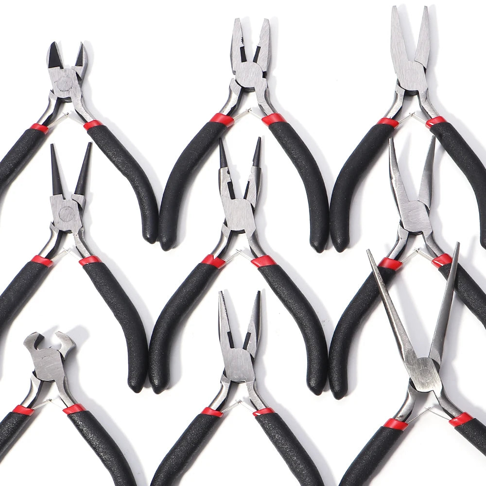 Jewelry Pliers Set – Round, Needle, Curved & Wire Cutters Jewelry Making Pliers PLUSH
