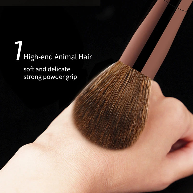 Hourglass 7-Pc Mini Makeup Brush Set – Soft Animal Hair Makeup Brush Set PLUSH