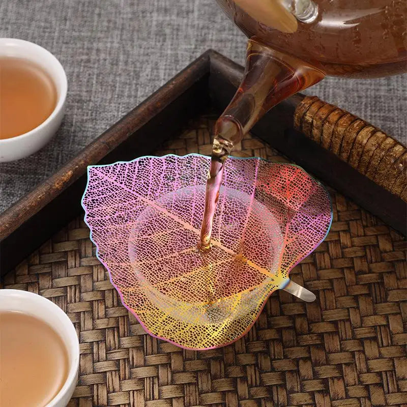 Stainless Steel Bodhi Leaf Tea Strainer & Infuser – Portable Tea Strainer Infuser PLUSH
