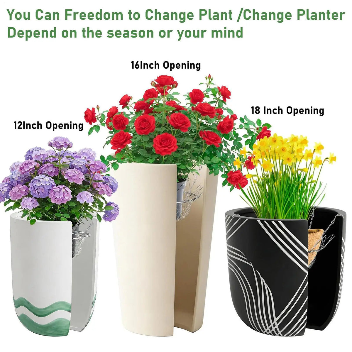 Adjustable Hanging Basket Plant Riser – Indoor & Outdoor Hanging Plant Riser PLUSH