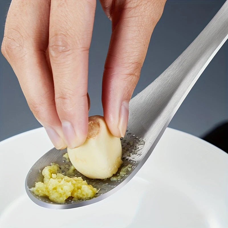 Stainless Steel Ginger & Garlic Crushing Spoon | Kitchen Tool Kitchen Crushing Spoon PLUSH