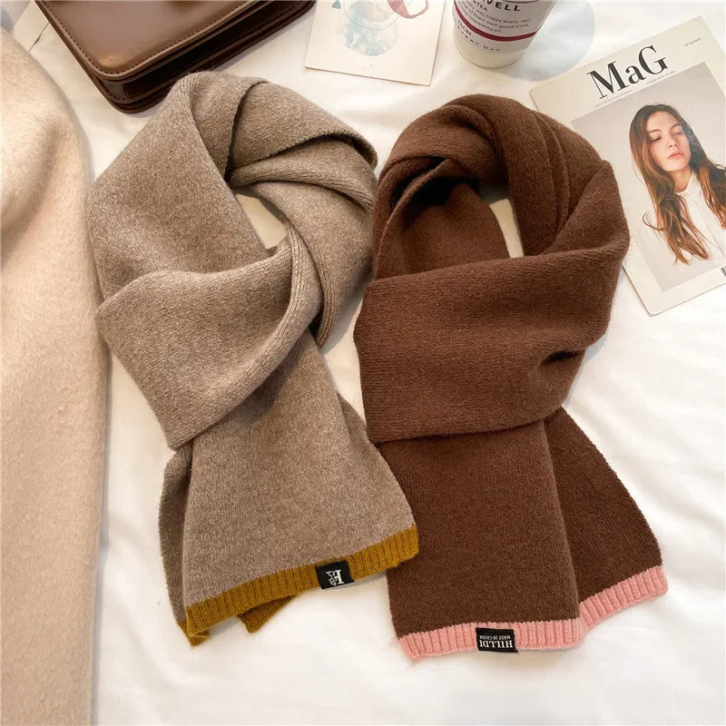Knitted Winter Scarf for Men & Women – Soft Solid Wrap Winter Scarf PLUSH