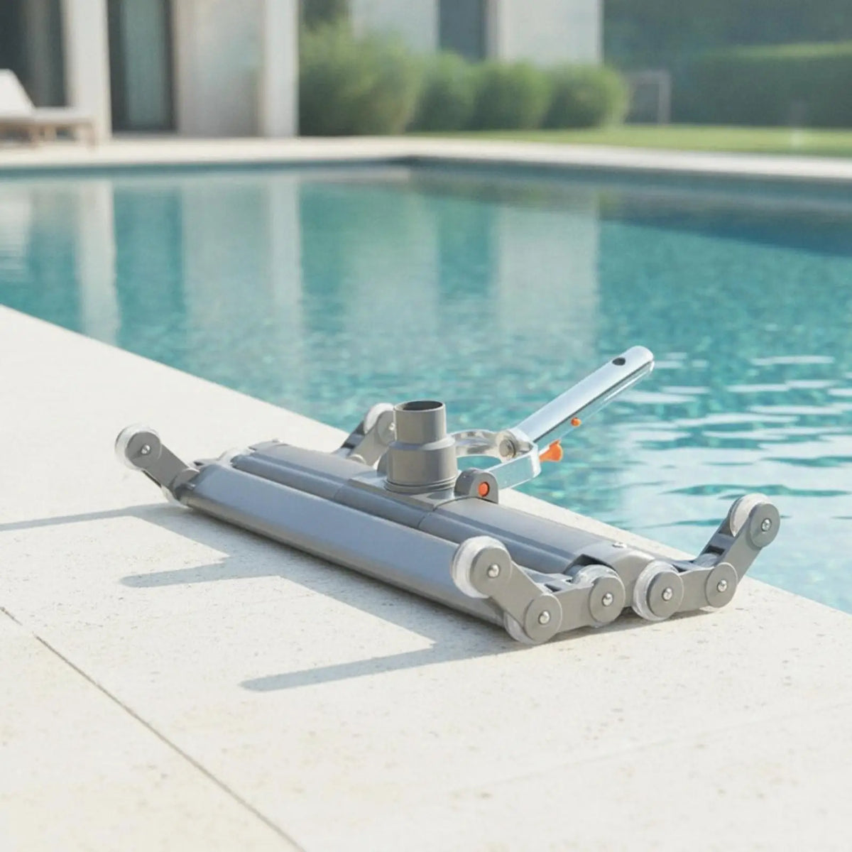Tooyful Aluminum Pool Vacuum Head with Guide Wheels | Heavy Duty Pool Vacuum Head PLUSH