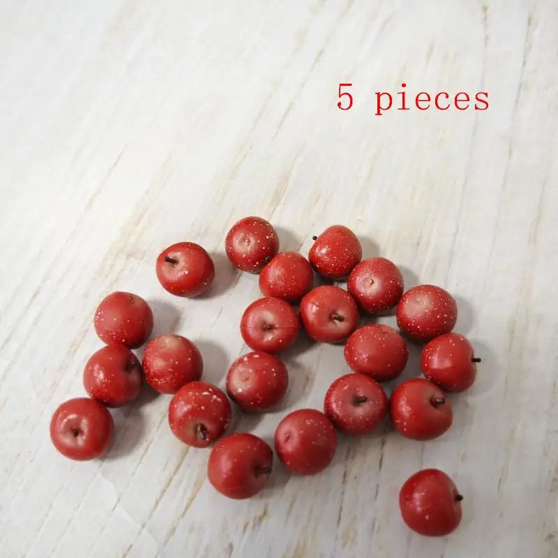 Dollhouse Miniature Apple Set 1:12 Scale – DIY Kitchen Decor Dollhouse Accessories PLUSH A1