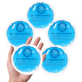 Reusable Gel Ice Pack – Hot & Cold Compress with Cloth Backing Hot Cold Gel Pack PLUSH 5PCS