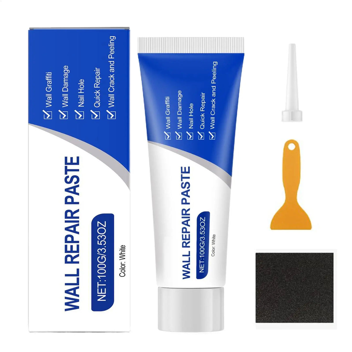 Wall Repair Cream Kit with Scraper – Waterproof & Mould-Proof Wall Repair Kit PLUSH