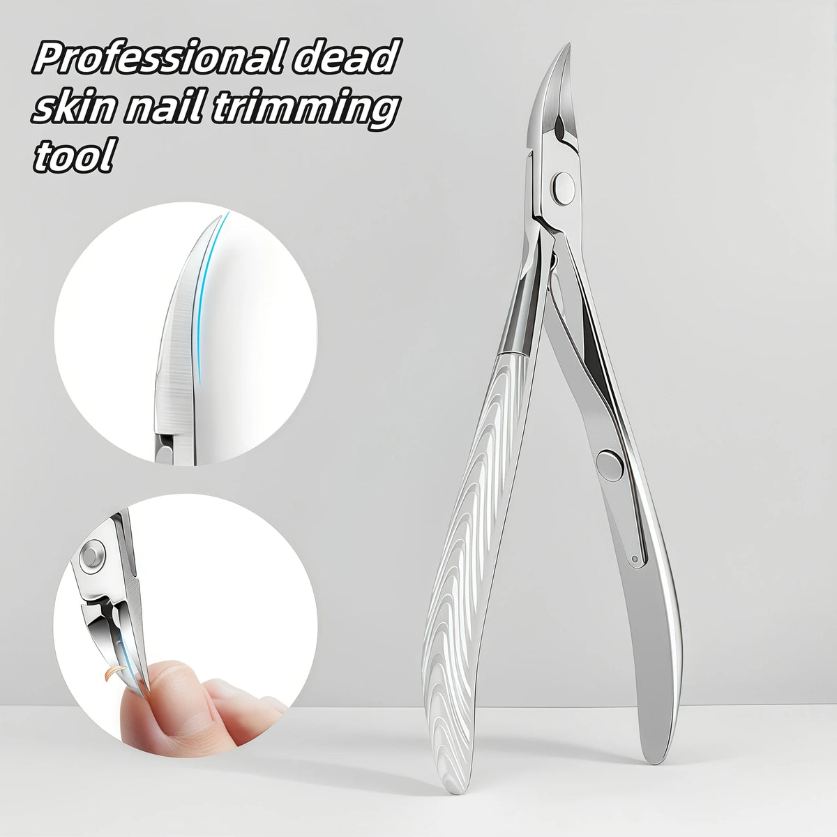 Ouriner Stainless Steel Toenail Clipper – Slanted Extended Tip Nail Clipper PLUSH