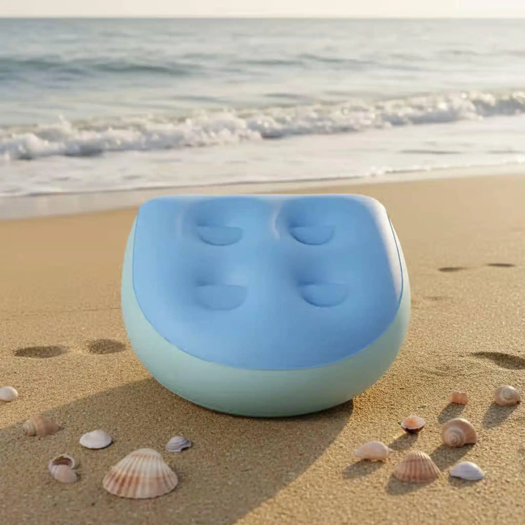 Inflatable Bath Cushion Spa Seat | Non-Slip Suction Cups Inflatable Bath Seat PLUSH