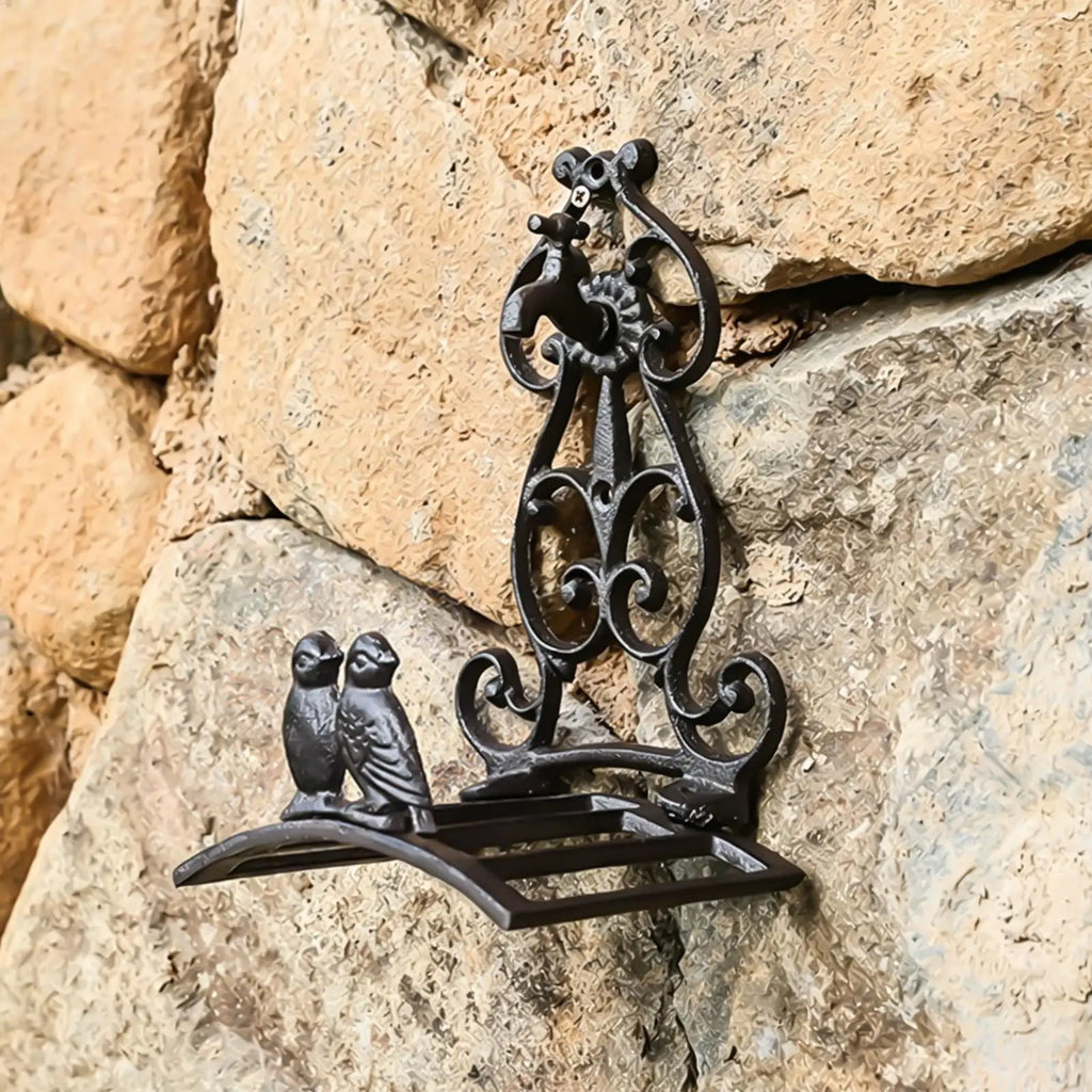 Retro Cast Iron Garden Hose Holder – Wall Mount Rack Garden Hose Holder PLUSH