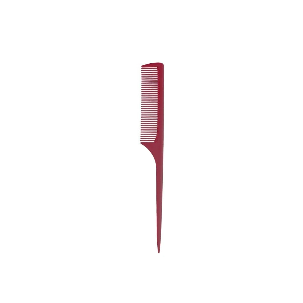 Sharp Pointed Tail Comb – Fine Teeth Hair Styling for Girls Hair Styling Comb PLUSH Burgundy