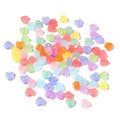 Jelly Color Star & Heart Big Hole Acrylic Beads – 100–500pcs Acrylic Spacer Beads PLUSH Heart Mixed 500pcs