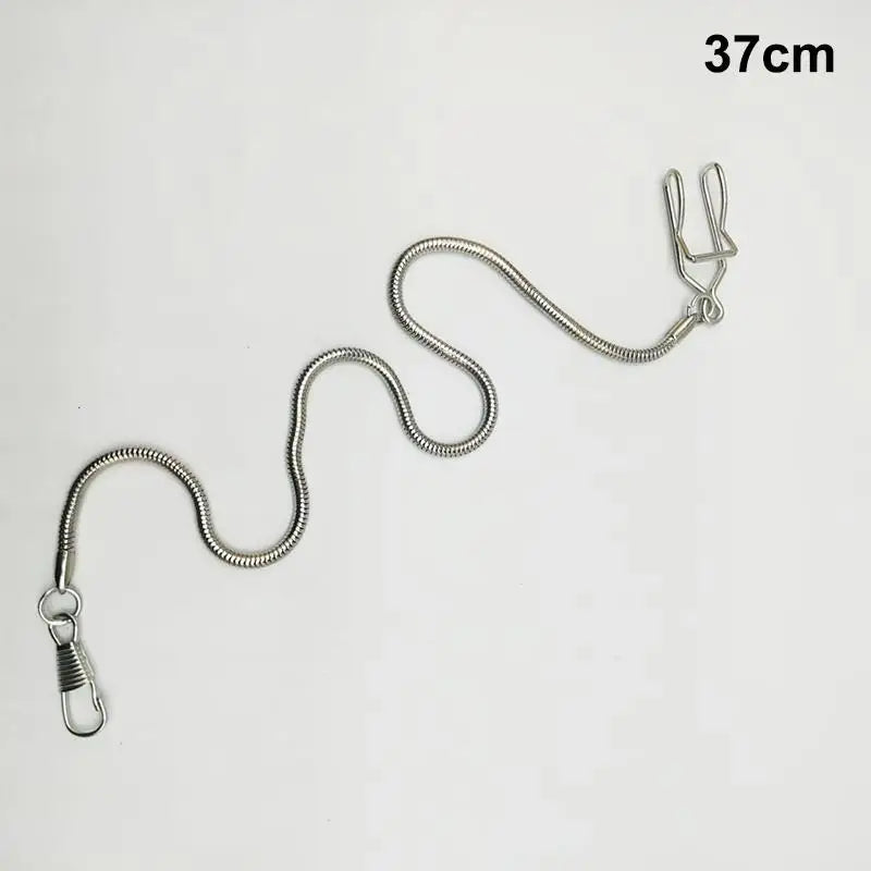 37CM Iron Pocket Watch Chain – Vintage Unisex Waist Chain Pocket Watch Chain PLUSH A1