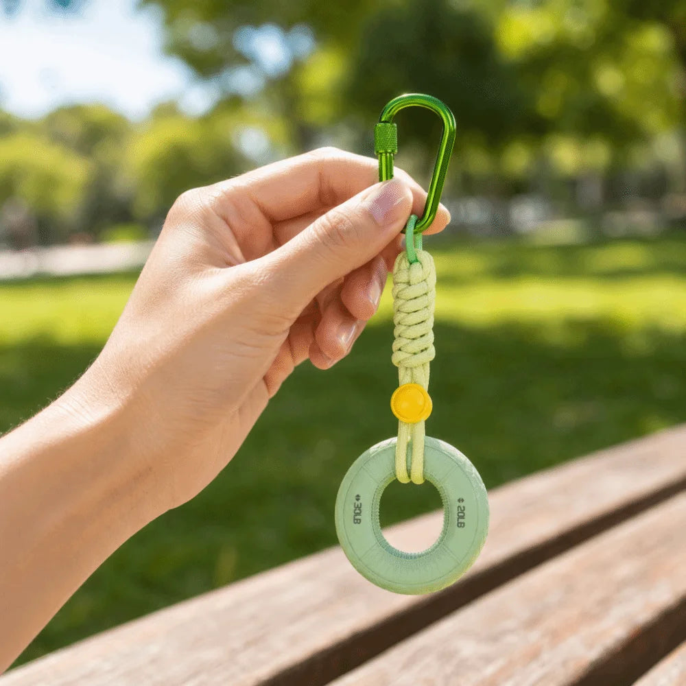 Silicone Grip Ring Keychain – Hand & Wrist Strength Trainer Grip Strength Trainer PLUSH