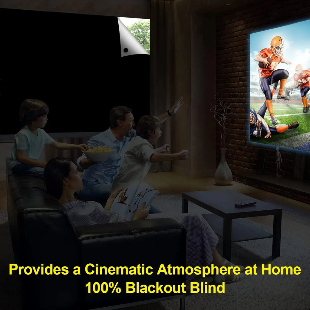 Portable Blackout Curtain – Self-Adhesive Light Blocking Shade Blackout Curtain Shade PLUSH