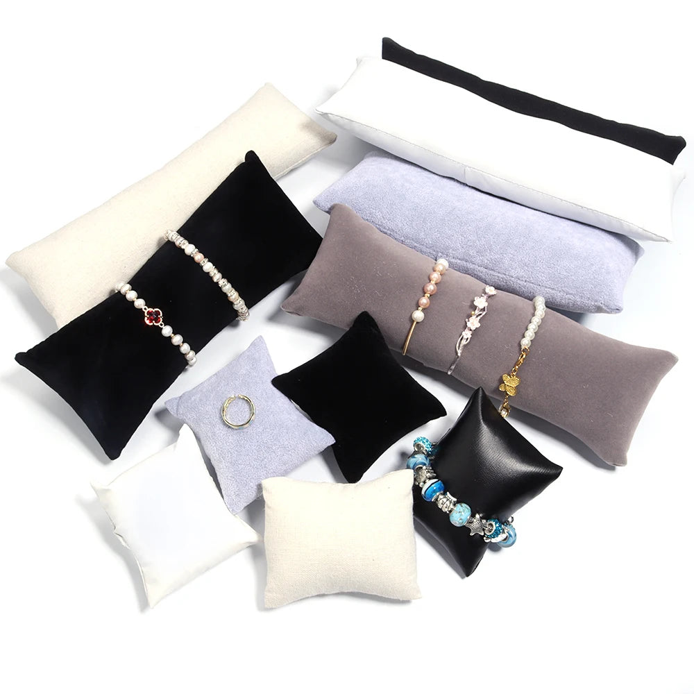 Velvet Jewelry Display Pillow – Bracelet & Bangle Cushion Stand Jewelry Display Stand PLUSH