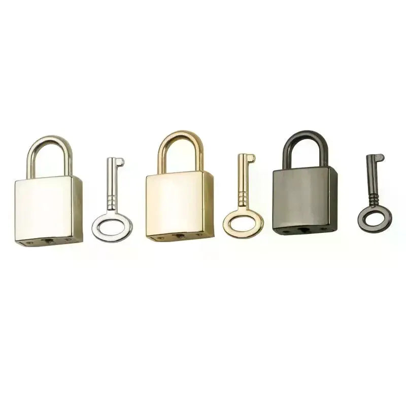 Mini Zinc Alloy Padlock with Key – Diary, Jewelry Box & Bag Lock Mini Padlock Set PLUSH