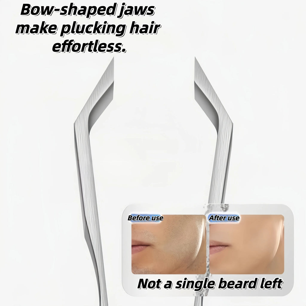 Stainless Steel Beard & Mustache Tweezers | Precision Grooming Grooming Tweezers PLUSH