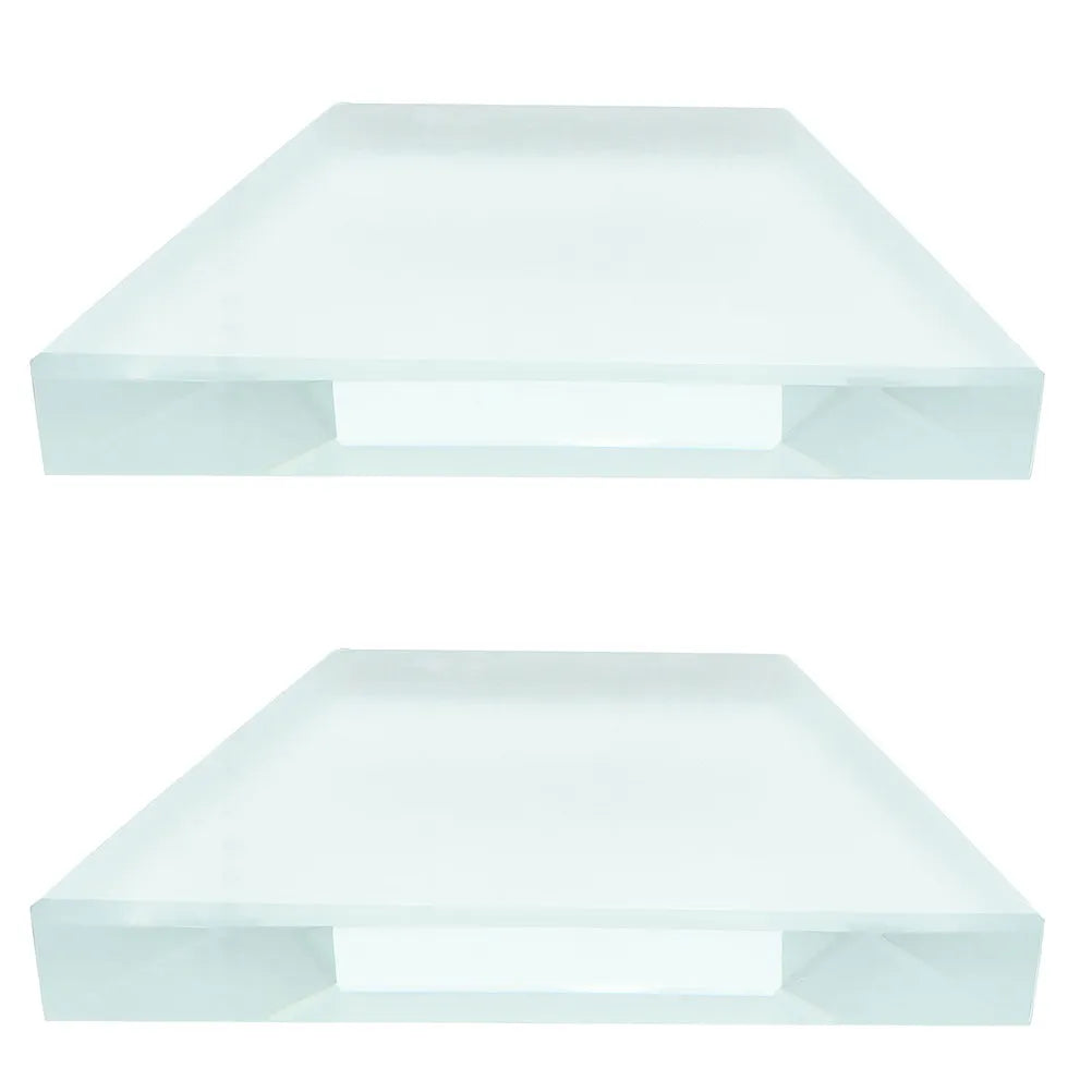 2pcs Trapezoidal Optical Glass Bricks – Physics Lab Experiment Physics Lab Equipment PLUSH