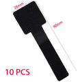 Reusable Cable Ties Self-Adhesive Cord Organizer Straps Cable Management Ties PLUSH Black 10 pcs 3x100mm