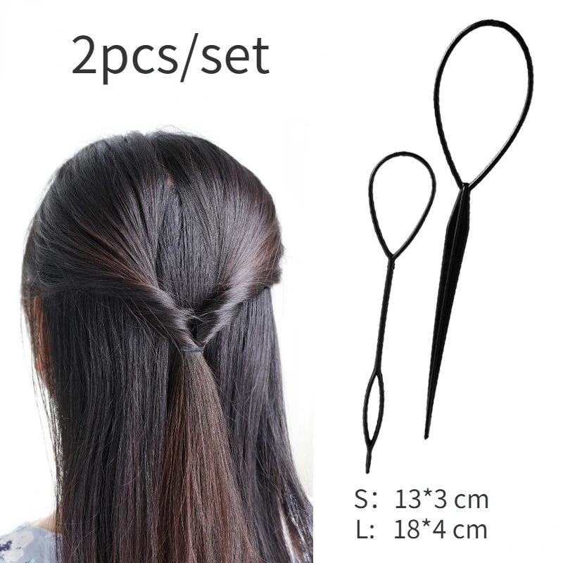 French Braid & Fishbone Braid Styling Tool – DIY Hair Braider Hair Braiding Tool PLUSH