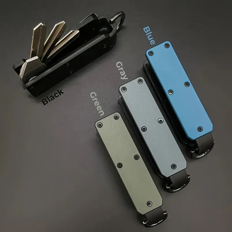 Compact Aluminum Key Organizer with Carabiner Clip | 1–5 Keys Key Organizer PLUSH