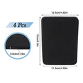 4-Pack Ski Snowboard Shin Guard Pads – EVA Calf Protection Ski Shin Guards PLUSH Black 4Pcs