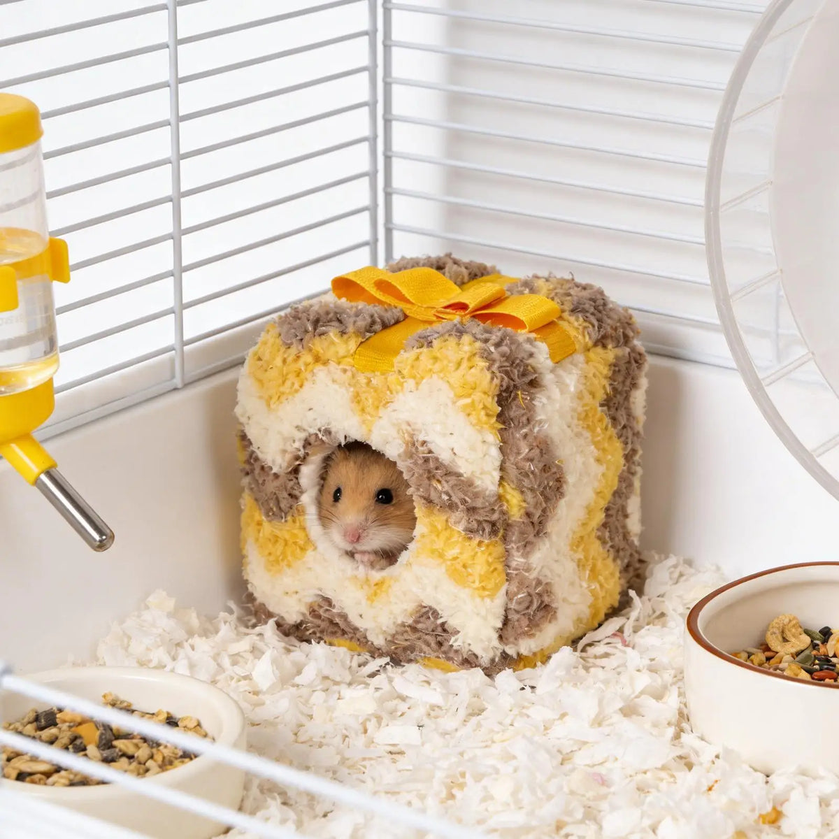 Warm Plush Hamster Nest Bed | Small Pet House for Guinea Pigs Small Pet Nest PLUSH
