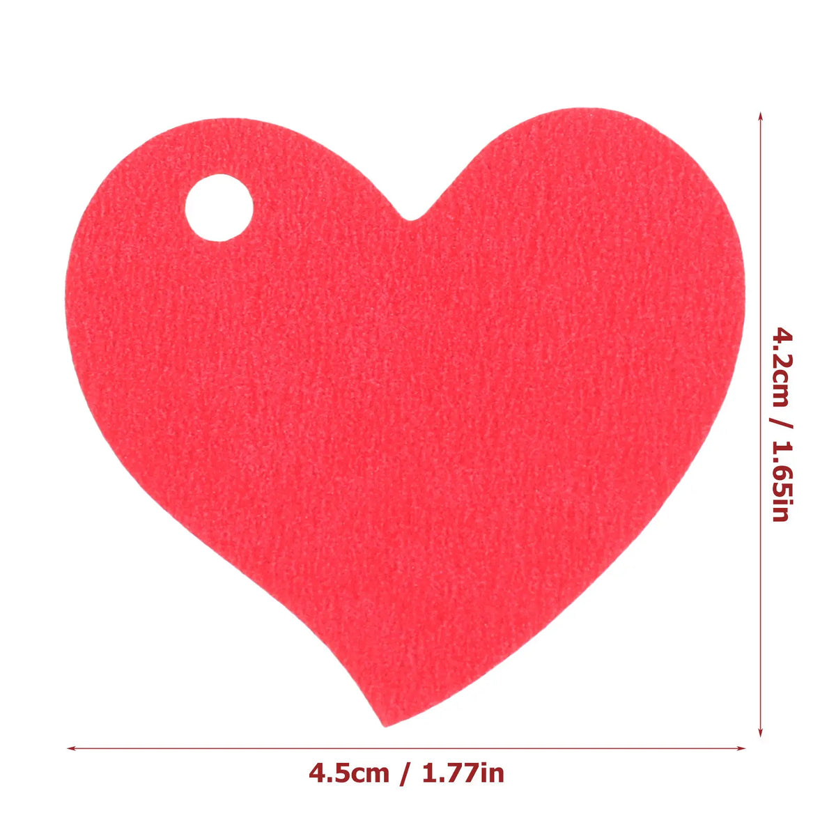 50pcs Heart Shaped Kraft Paper Tags – Gift Labels & Favors Kraft Paper Tags PLUSH Red