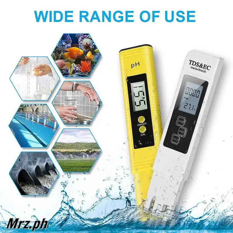 Portable TDS & EC Conductivity Meter with Temperature Display Water Quality Meter PLUSH