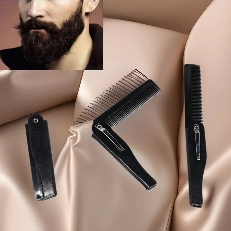 Portable Folding Pocket Hair Comb for Men & Women – Black Folding Hair Comb PLUSH